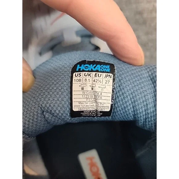 Womans Size 10B HOKA Gaviota 4 Blue Fog Plein Air Hoka One One - Picture 2 of 6